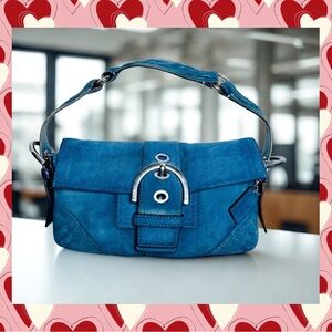 Coach Vintage Blue Suede SoHo Women's Bag